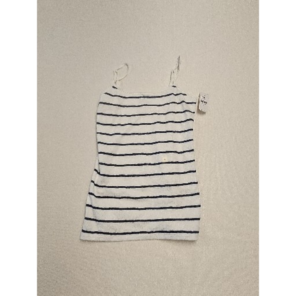 LOFT women's Strappy Top Size X Small Blue White Striped  Stretch New